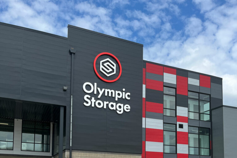 front exterior building of climate controlled storage in sioux city